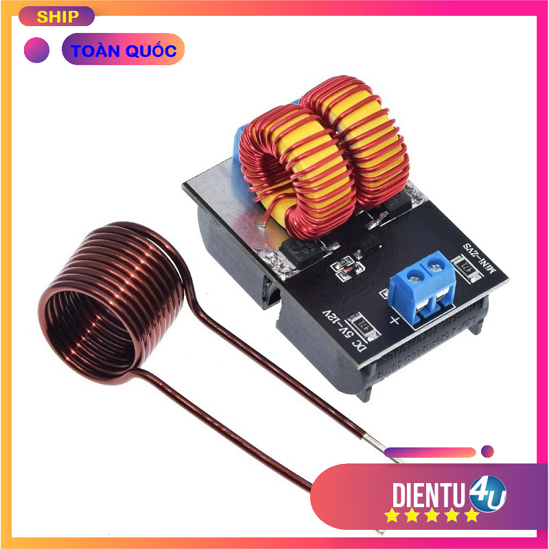 Mạch Nung Cao Tần ZVS Mini 120W 5V-12V DC