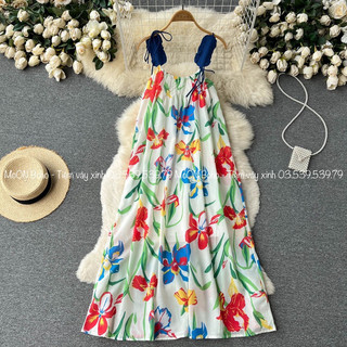 MOON BOHO - MAXI HOA 2 DÂY MÙA HÈ RỰC RỠ