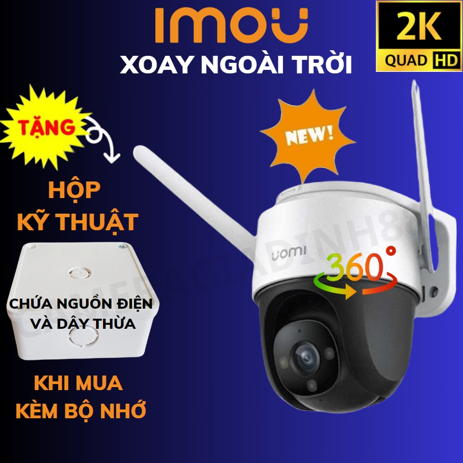 Camera Wifi IMOU ngoài trời có màu ban đêm, Xoay 360 độ, CRUISER 2MP 4MP IPC S42FP, S41FP S21FP S22FP Bảo Hành 24 tháng