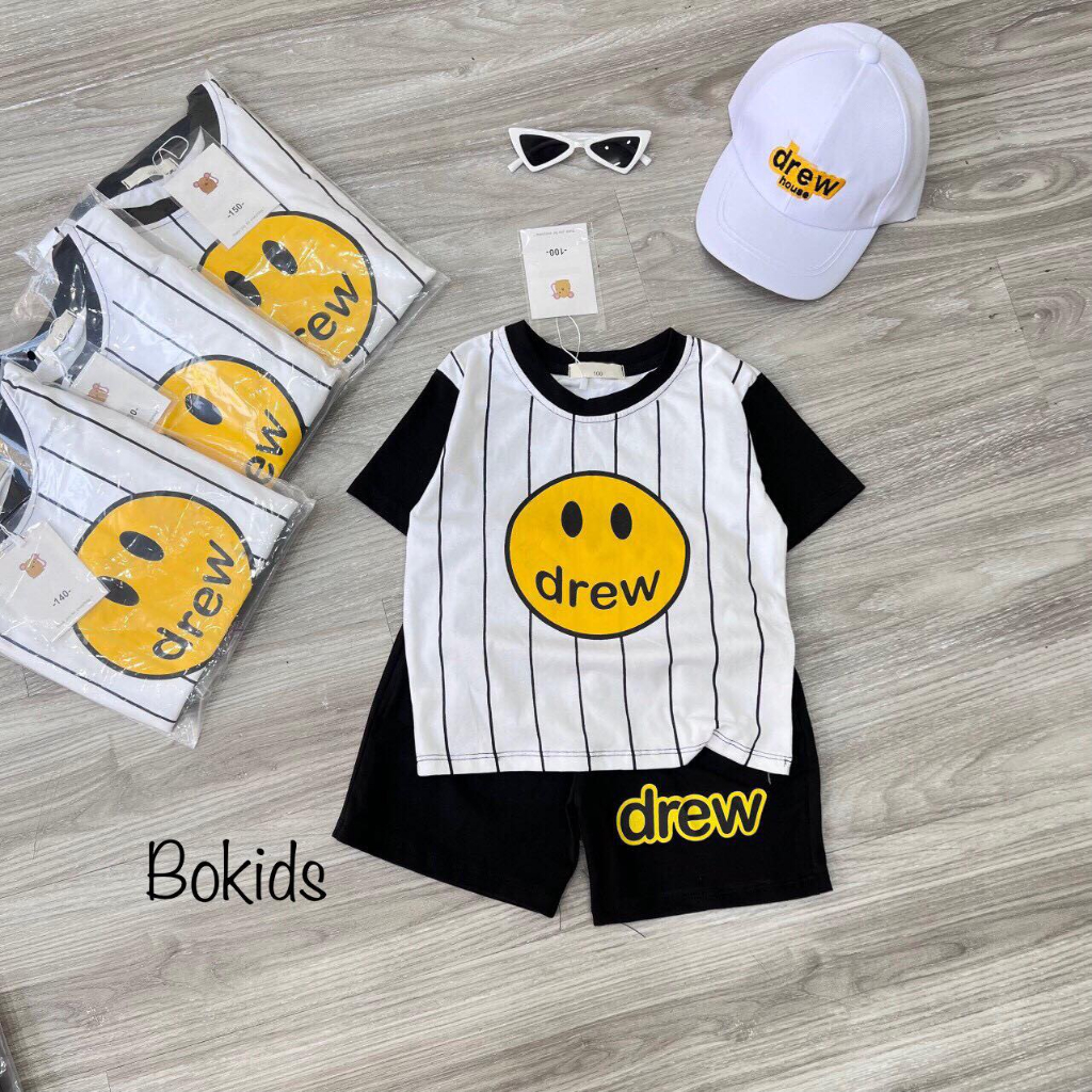 Bộ quần áo cho bé,set áo phông quần đùi chất cotton thoáng mát, Bokids