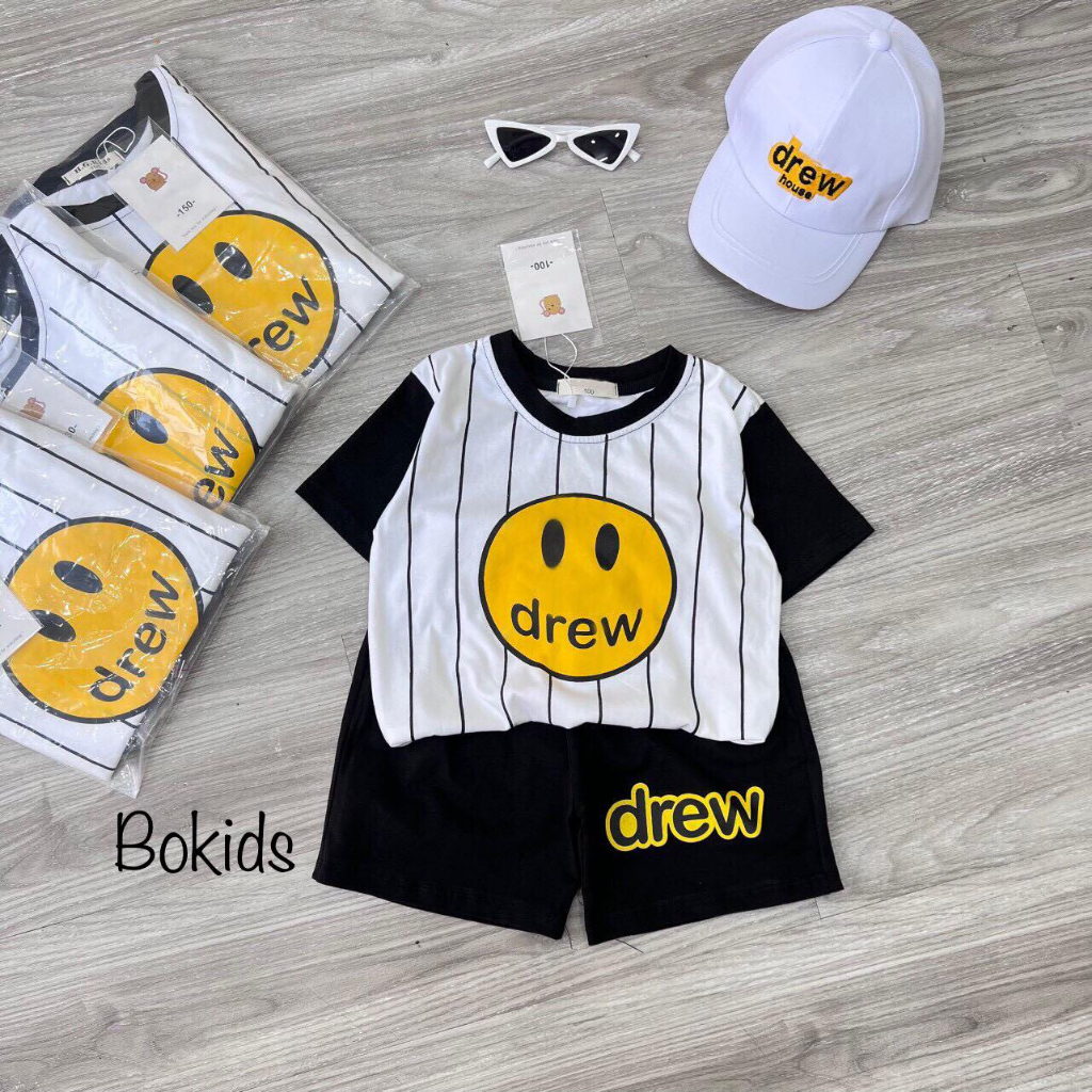 Bộ quần áo cho bé,set áo phông quần đùi chất cotton thoáng mát, Bokids