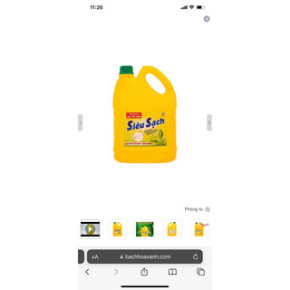 Nước rửa chén Lix siêu sạch hương chanh can 3.53 lít