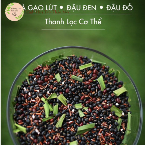 Trà gạo loại 1 đậu đen đậu đỏ lá dứa gạo lức Tinh Hoa Trà Thảo Mộc 1 kí