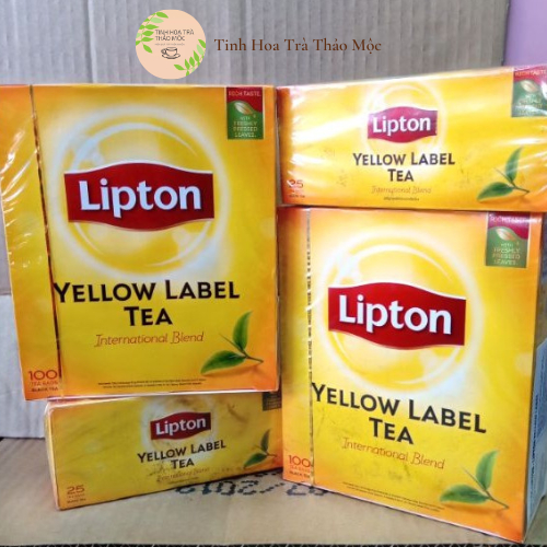 Trà Túi Lọc Lipton Nhãn Vàng cao cấp100 Gói Nhỏ chính hãngTinh Hoa Trà Thảo Mộc Món Quà Từ Thiên Nhiên