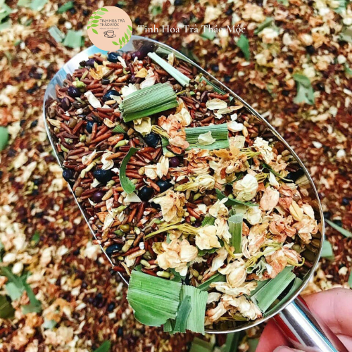 Trà gạo lức loại 3 đậu gạo lá dứa nhài 250 gram Tinh Hoa Trà Thảo Mộc Món Qùa Từ Thiên Nhiên