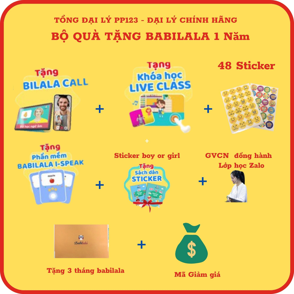 Babilala 1 năm - Tiếng Anh online chất lượng cao cho bé 3-8t