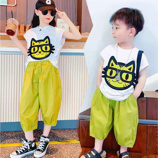 Bxg436 set áo mèo quần bom alibaba dễ thương cho bé trai & bé gái 2,3,4,5,6,7,8,9,10,11,12,13,14,15,16 tuổi