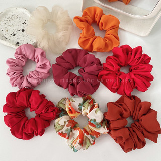 Cột tóc vải Scrunchies - dây cột tóc vải giao ngẫu nhiên( ảnh thật )