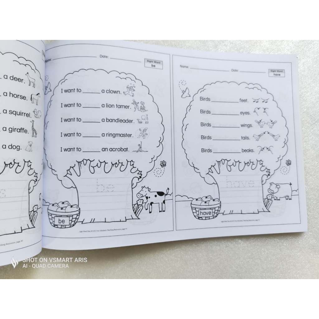 Sight word in gộp 1q - tặng file mp3 cho bé từ 3y làm quen TA