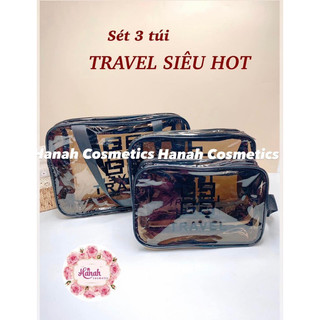 Túi đựng mỹ phẩm trong suốt travel