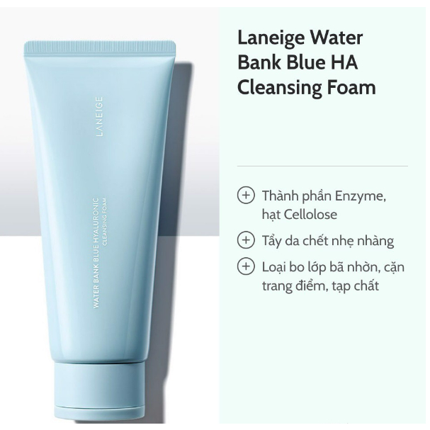 Sữa Rửa Mặt Dưỡng Ẩm LANEIGE Water Bank Blue HA Cleansing Foam 30g