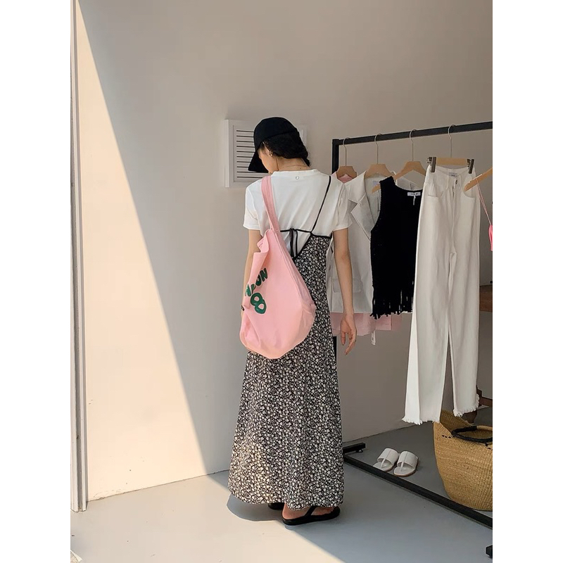 ĐẦM 2 DÂY HOA NHÍ MIDI DÀI