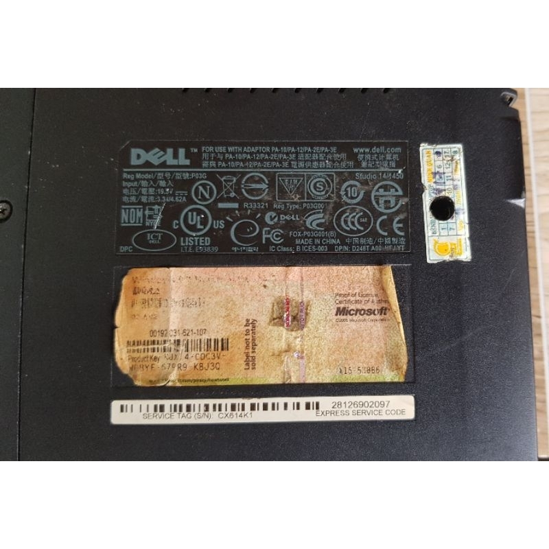 Laptop Dell Studio 14/1450 màn led phím led qua sử dụng