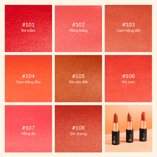 Son Môi Lụa Không Chì Thiên Nhiên Cỏ Mềm An Toàn Cho Mẹ Bầu