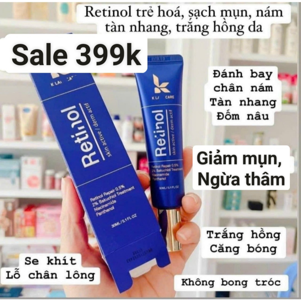 Kem Dưỡng Da Retinol Bakuchiol 2% Treatment 30ml MẪU MỚI, tái tạo, trẻ hóa da, trắng da, mờ thâm nám tàn nhang Hàn Quốc