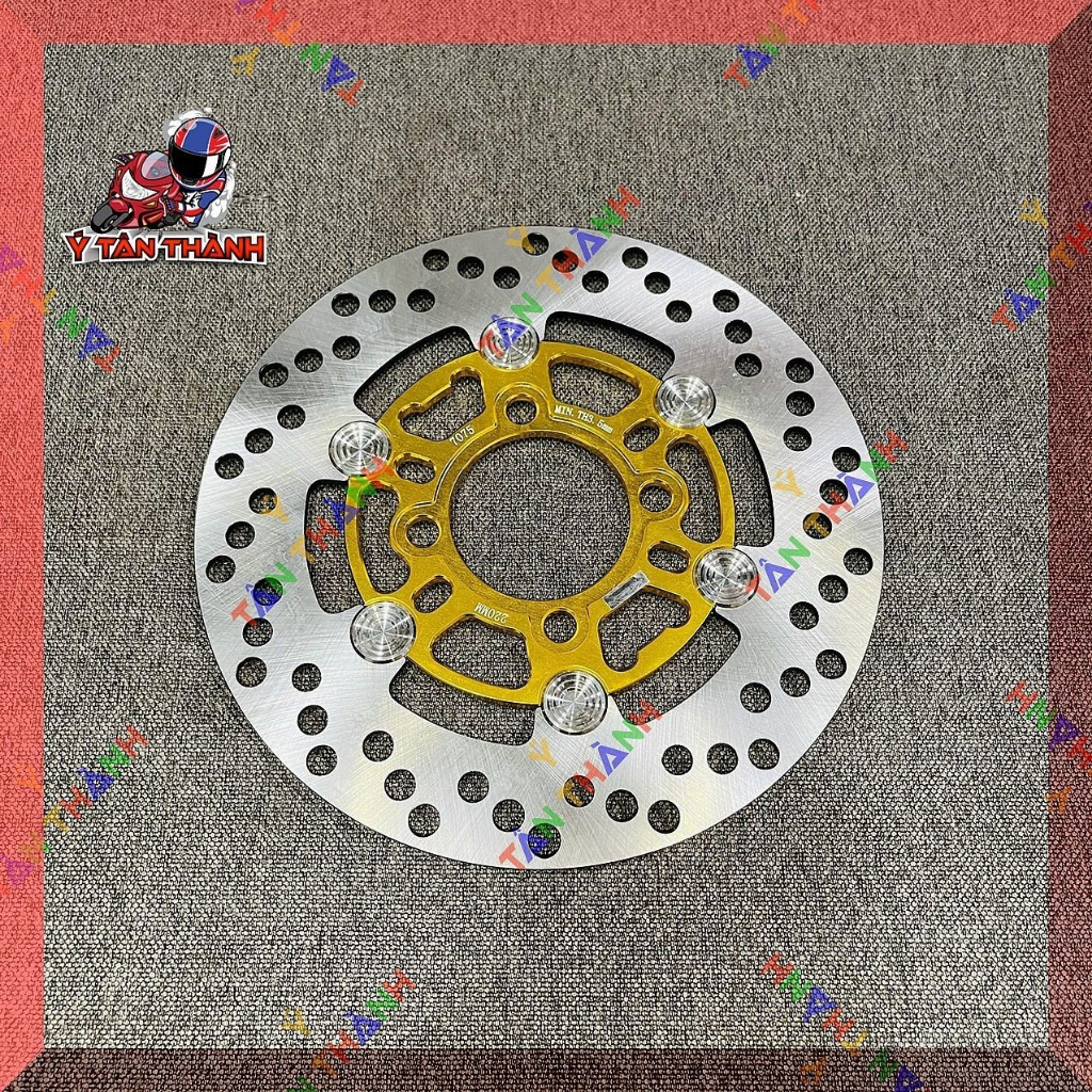 Đĩa thắng HT long đền inox 220mm MS52