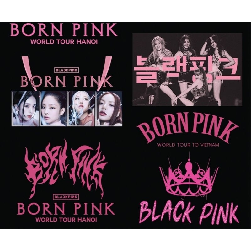 Hình ủi ép nhiệt, in áo. Mẫu Blackpink BP2