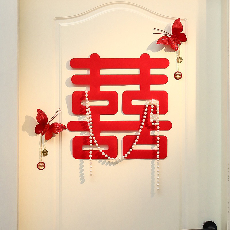 SET DÁN TRANG TRÍ KÈM HOA VẢI LỤA