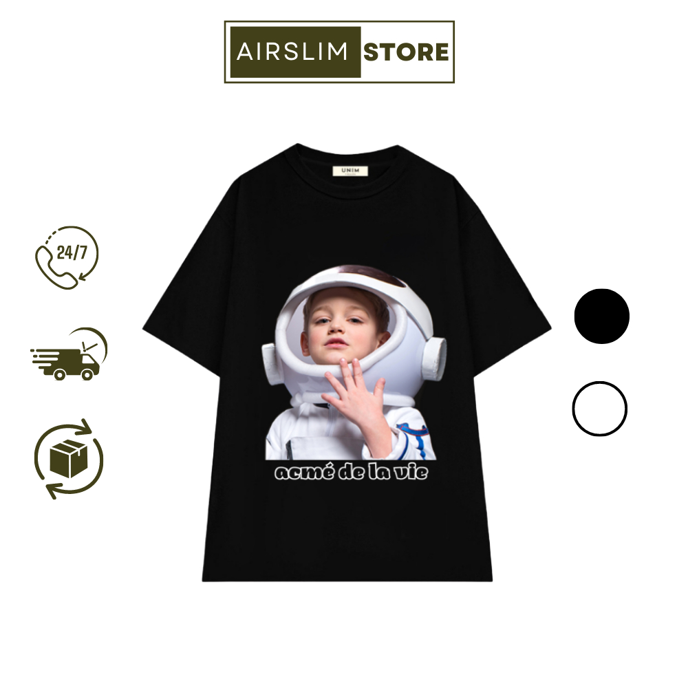 Áo Phông ADLV Unisex Nam Nữ Chất Liệu 100% Cotton In Hình Phong Cách Hàn Quốc Basic, Local Brand Unim Store