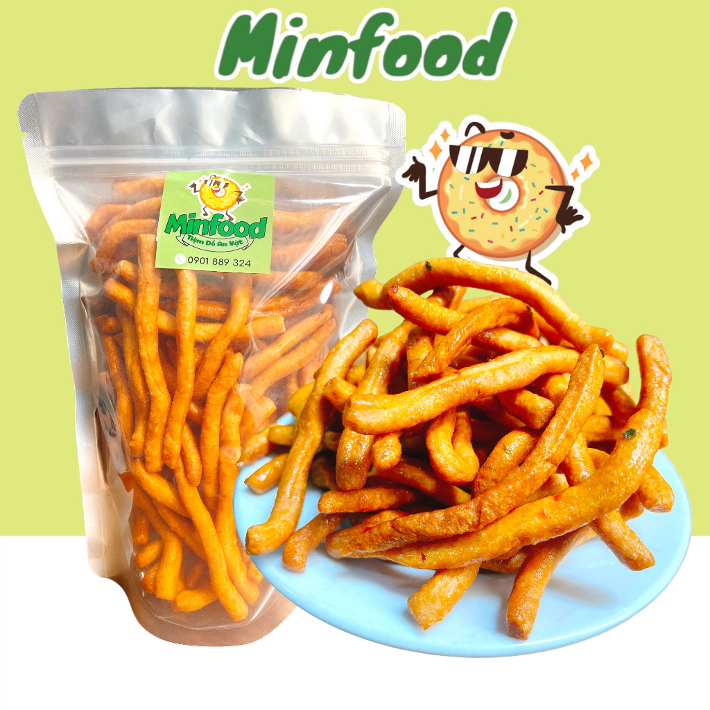 Bánh Thèo Lèo Mắm Ớt Minfood Bánh Neo Mặn Giòn Cay Nhẹ - 100G/ 250G/ 500G