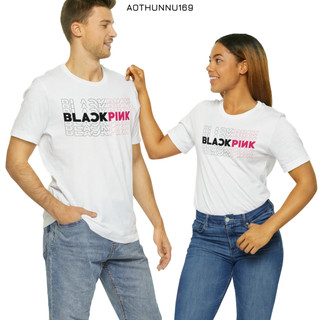 Áo Thun Đôi Màu Trắng In Chữ BLACK PINK Local Brand DLX Áo Phông Đôi Đẹp