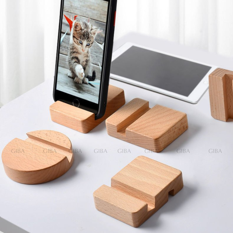 Giá Đỡ Điện Thoại Thông Minh kệ đỡ điện thoại bằng gỗ loại tốt 3 kiểu dáng.