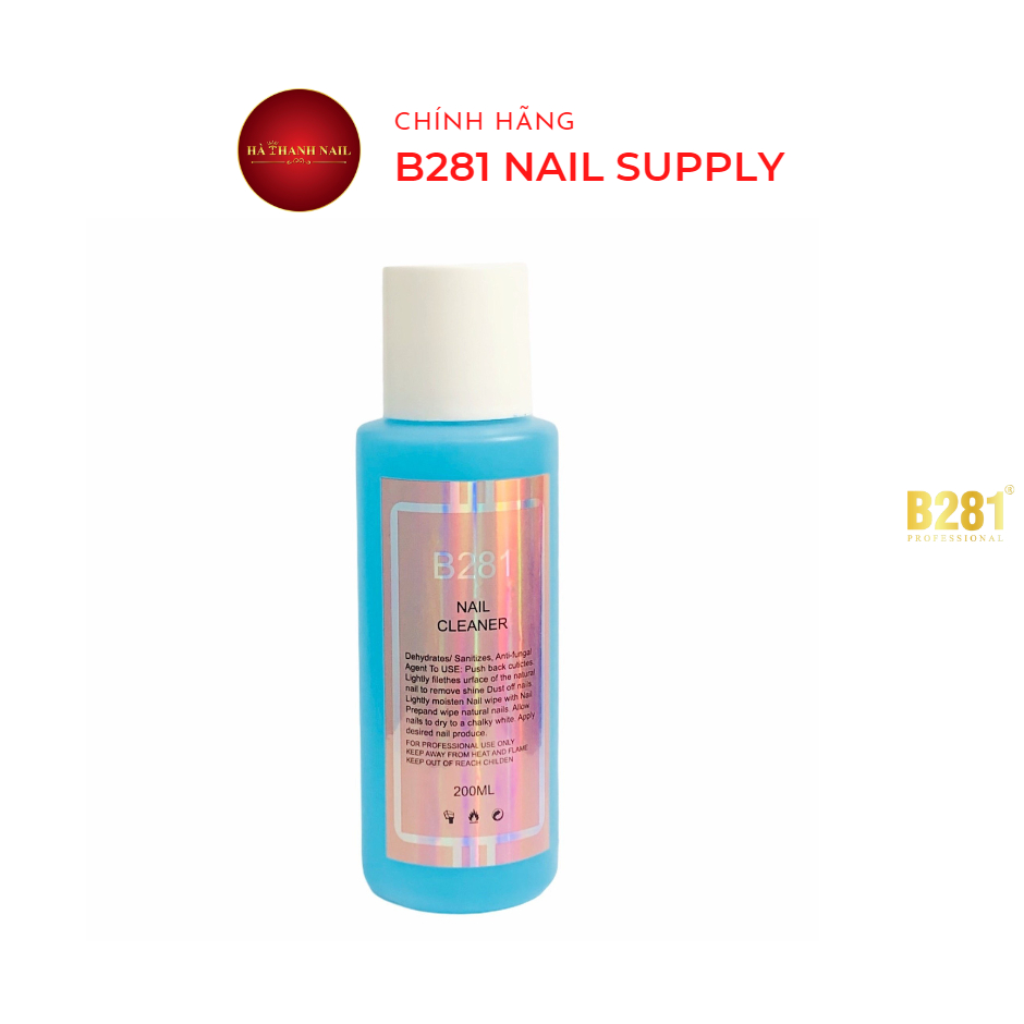 Nước Lau Gel B281 Chính Hãng 200ml, Cồn Lau Gel Chuyên Dụng