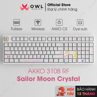 Bàn phím cơ AKKO 3108 RF Sailor Moon Crystal (Dual-mode / AKKO CS switch) (Hàng chính hãng)
