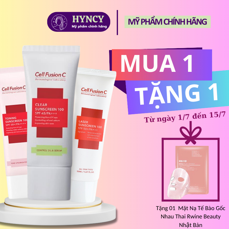 Kem Chống Nắng Cell Fusion C - Kcn Cell Fushion Clear Sunscreen 50ml