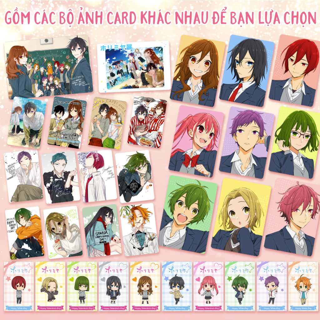 Các bộ ảnh card bo góc HORIMIYA - ảnh card bo góc anime manga