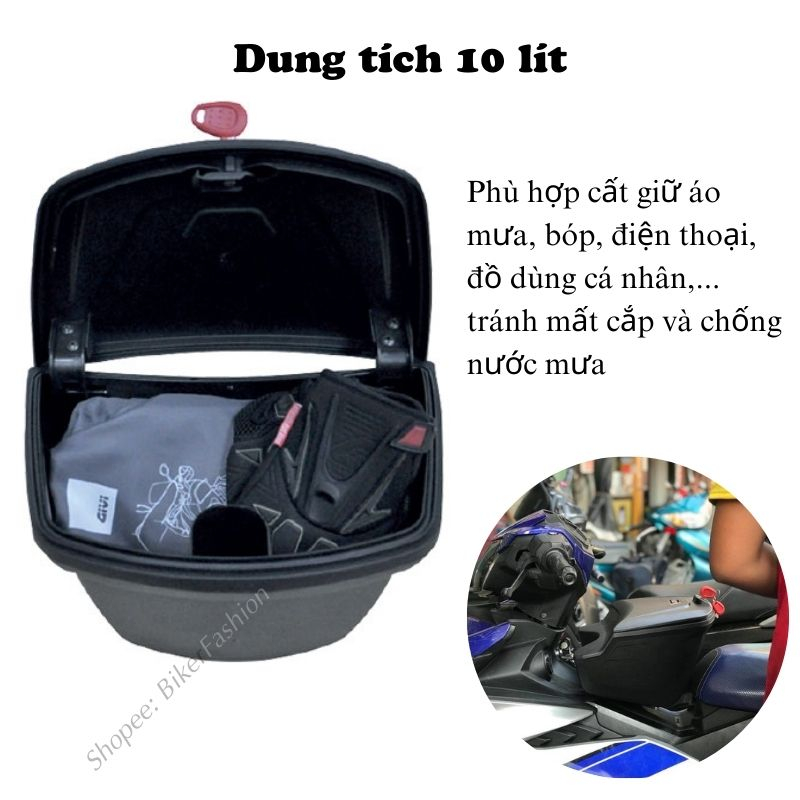 Thùng giữa givi G10N hàng chính hãng mới 100% - BH 2 Năm