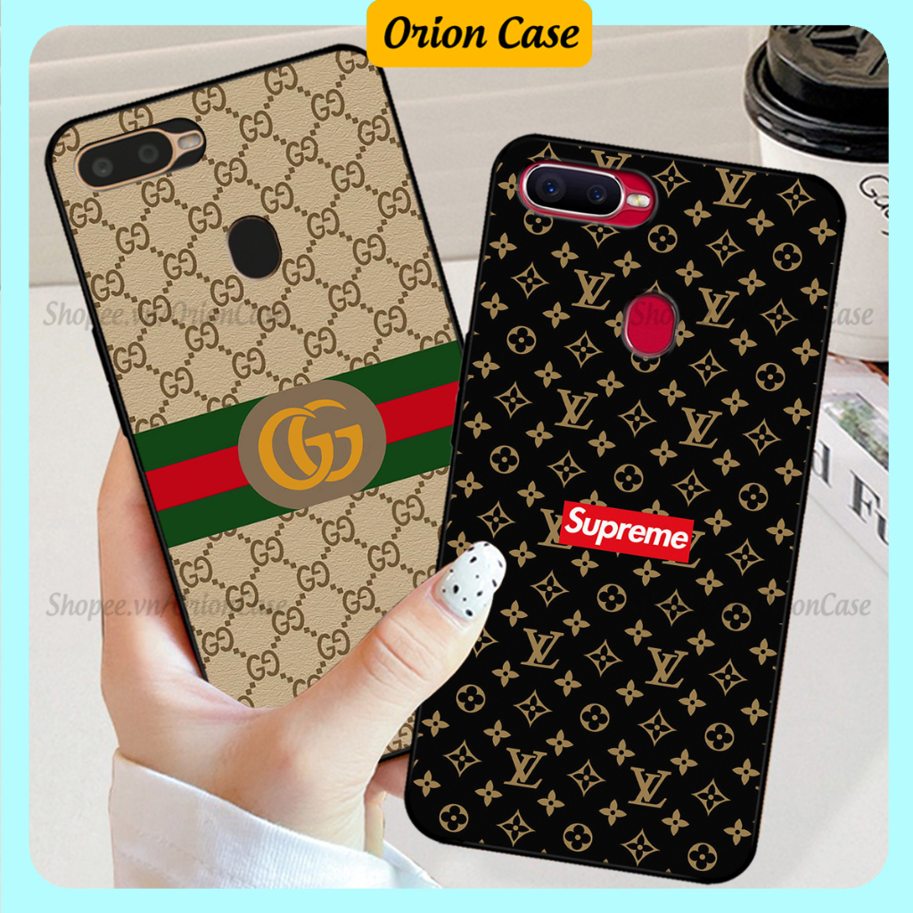 Ốp lưng Oppo A5s / Oppo A7 / Oppo F9 / Oppo A12 in hình họa tiết monogram thiết kế độc đáo, thời thượng