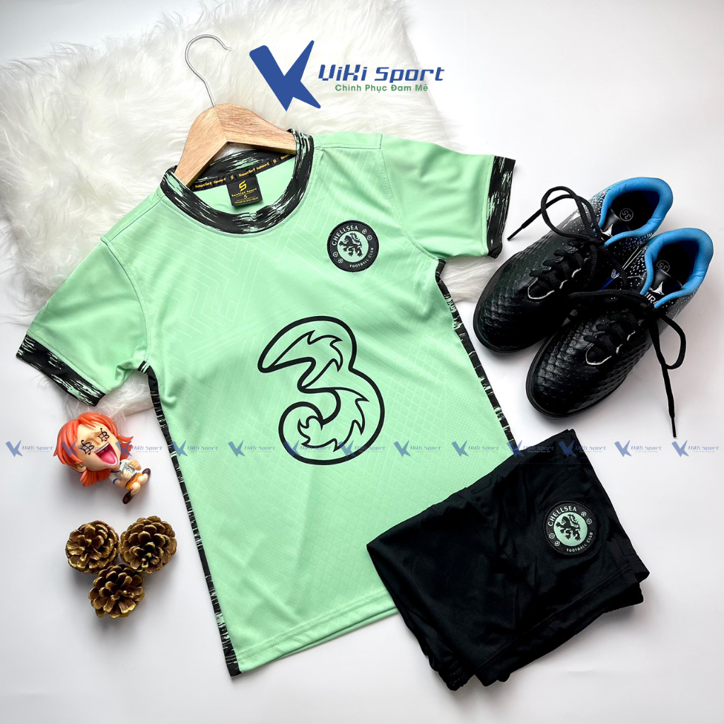 Bộ quần áo đá bóng cho trẻ Từ 10kg đến 45kg SV01- ViKi Sport