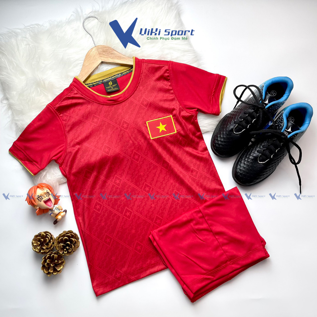 Bộ quần áo đá bóng cho bé từ 10kg đến 45kg SV02- ViKi Sport