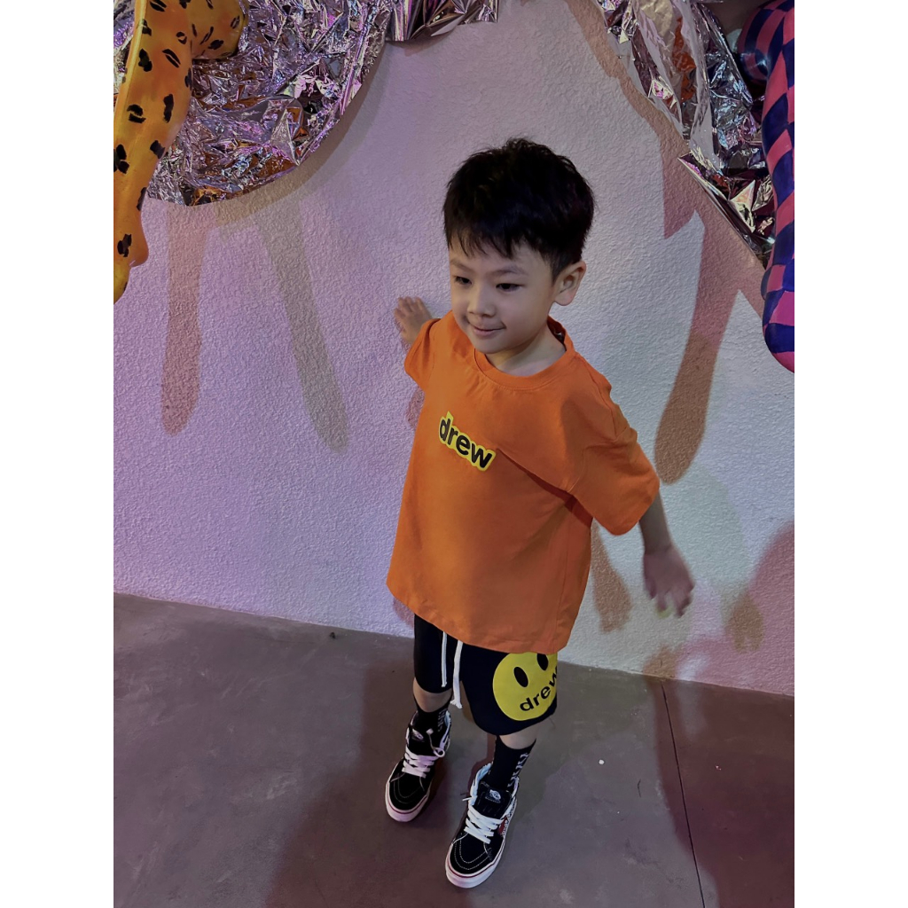 Set Quần Áo Cam Chữ Vàng  cho bé chất liệu cotton cao cấp thoáng mát 2BKidFashion