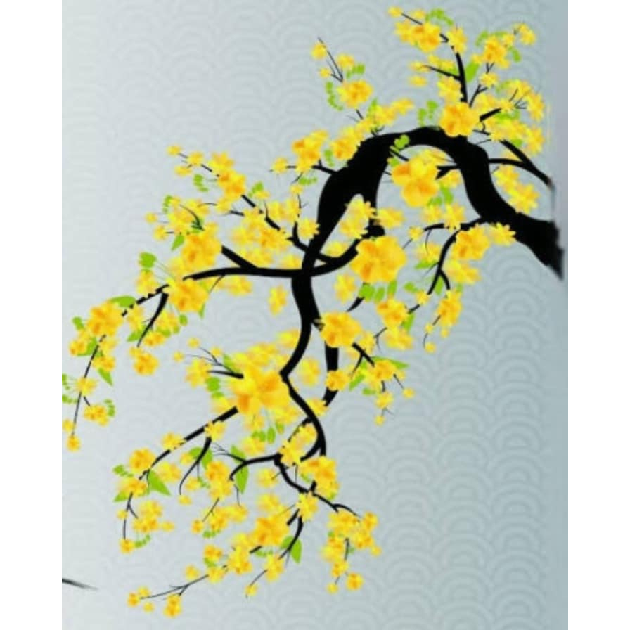 { N4 - DÀI 76cm } 1 nhánh cây ( KHÔNG GỒM HOA + LÁ ) - thân cây xốp - Hình trang trí lớp học, mầm non, trang t