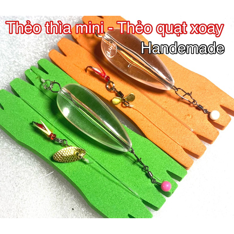 Thẻo bọ thìa xoay câu cá mương buộc sẵn hoàn chỉnh