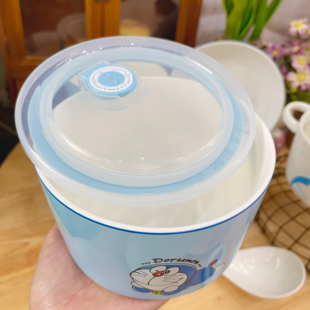 Siêu Sale - Bát Đĩa Gốm Sứ Decor, Bát Ăn Cơm, Bát Ăn Chè, Chén Dĩa Dễ Thương Bộ Bát Đĩa Doremon Cực Đáng yêu Cho Bé