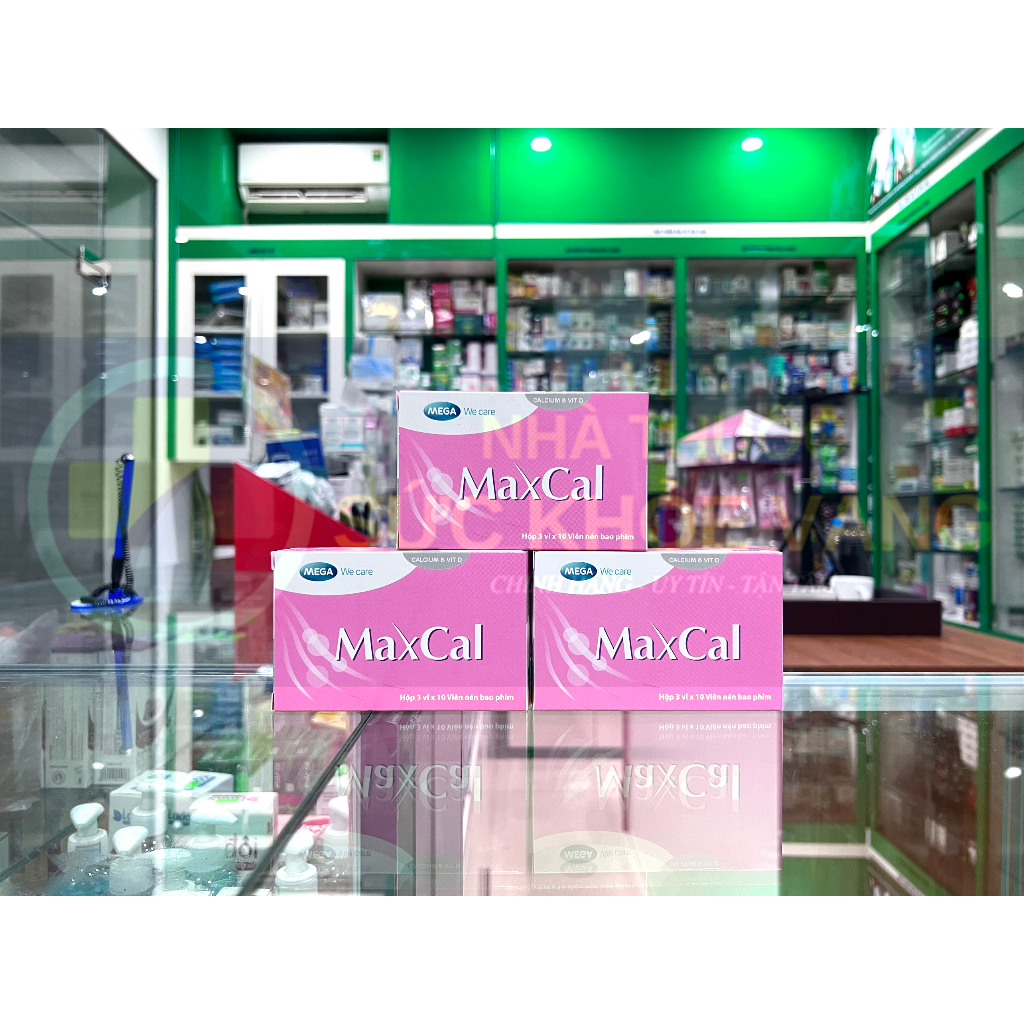 MAXCAL - Giúp Hỗ Trợ Giảm Nguy Cơ Loãng Xương Ở Người Già, Thiếu Hụt Calci ở Phụ Nữ Tiền Mãn Kinh, Mang Thai, Trẻ Em
