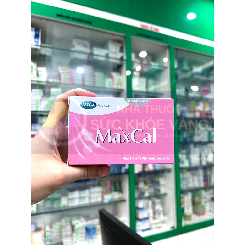 MAXCAL - Giúp Hỗ Trợ Giảm Nguy Cơ Loãng Xương Ở Người Già, Thiếu Hụt Calci ở Phụ Nữ Tiền Mãn Kinh, Mang Thai, Trẻ Em