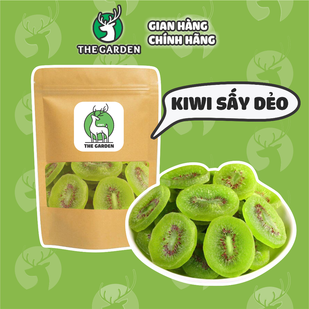 Kiwi sấy dẻo chua ngọt thơm ngon 500GR - THE GARDEN