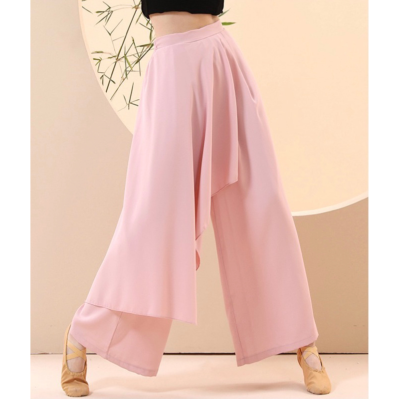 Quần dài ống suông tà váy chéo tập múa cổ trang, múa Trung Hoa, múa đương đại 22060