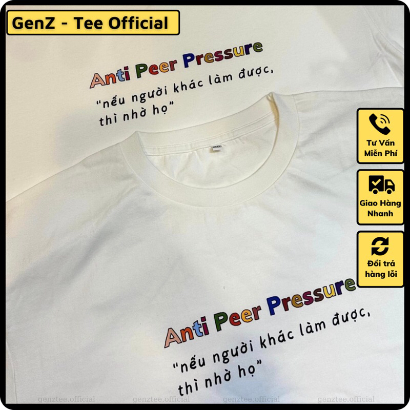Áo thun Anti Peer Pressure Nếu người khác làm được, thì nhờ họ hài hước phong cách trẻ trung nam nữ đủ size