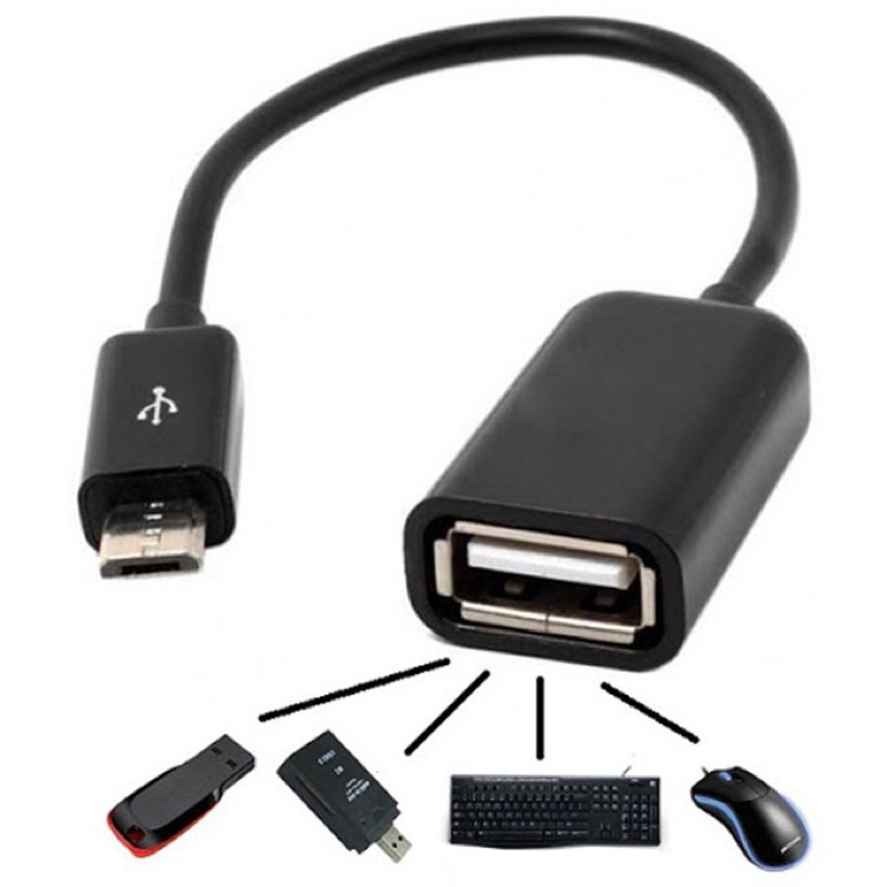 Cáp chuyển OTG micro sang usb cho điện thoại [BH 12T] Dây cáp OTG chuyển đổi dữ liệu Micro USB sang 