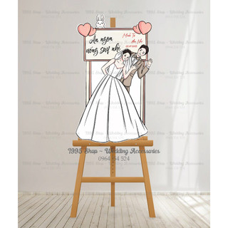 Bảng tên chibi để cổng trang trí đám cưới