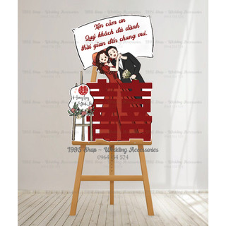 Bảng tên chibi để cổng trang trí đám cưới