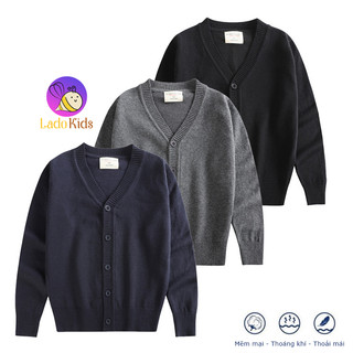 Áo Khoác Len Cardigan size đại Đi Học, Đi Chơi Cho cả Bé Trai, Bé Gái và Cha Mẹ (15-52kg) - AK03