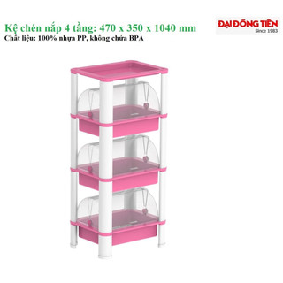 (Q.5) Kệ chén nắp Đại Đồng Tiến (4 tầng)
