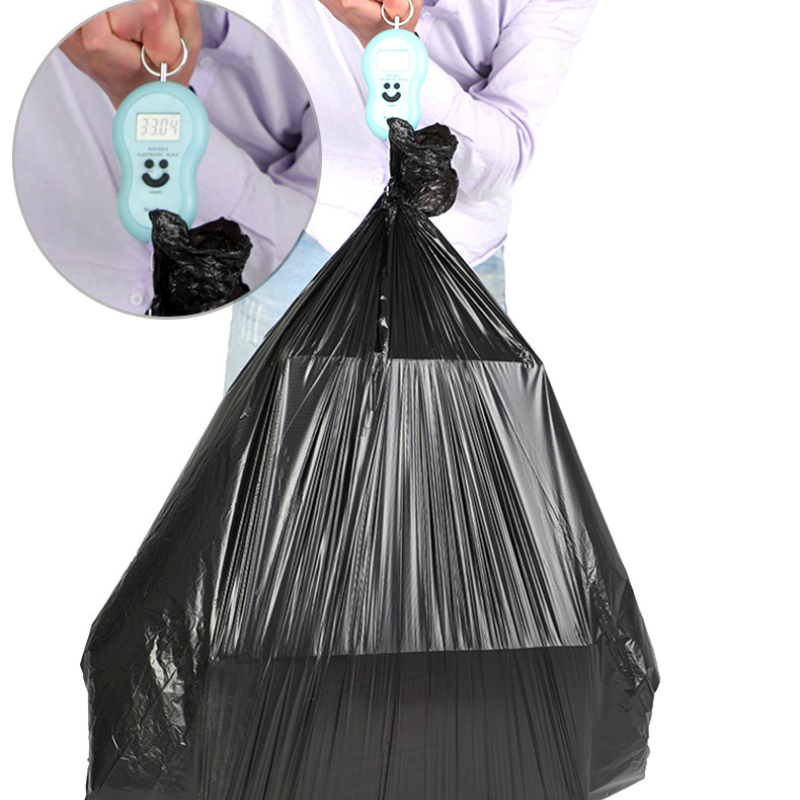 3 cuộn túi đựng rác tự phân hủy size to 55x65 cm bảo vệ môi trường, tiện dụng, màu đen hàng dày dặn