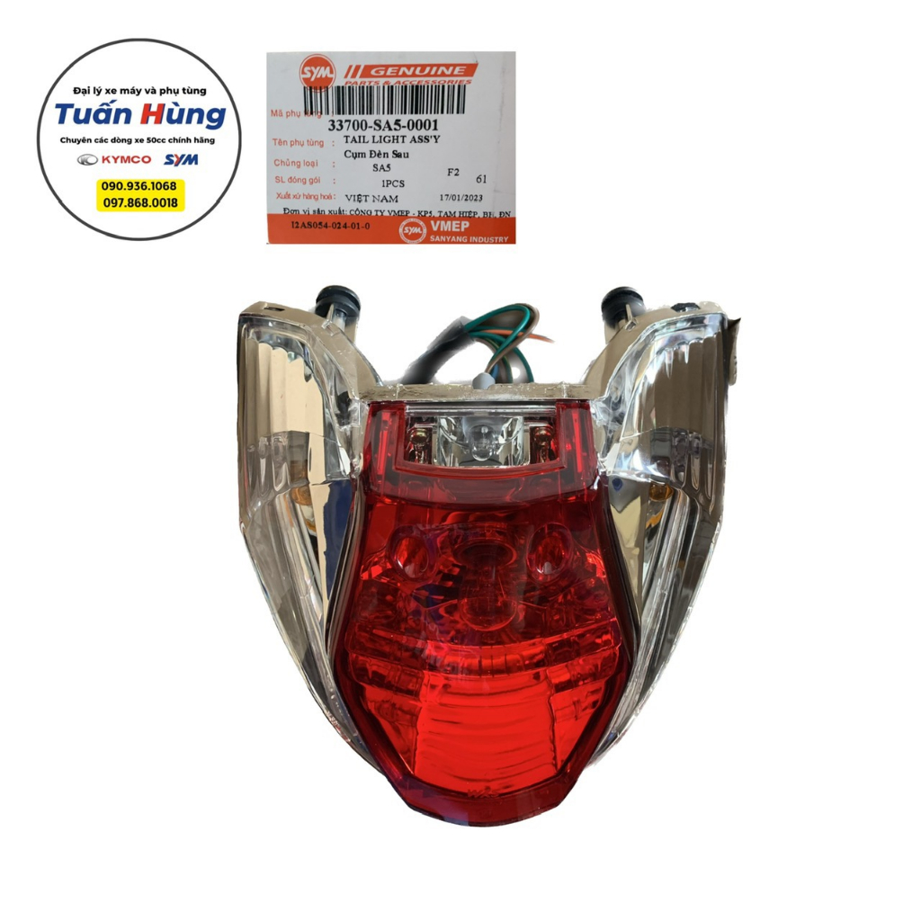 Bộ đèn Trước - Sau xe Elegant 100 SYM